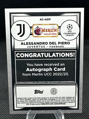 2022-23 Topps Merlin UEFA Club Competitions - Autographs