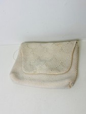 Vintage Beaded Clutch Missing Couple Beads 8 Inches Long and 6.5 Inches Wide