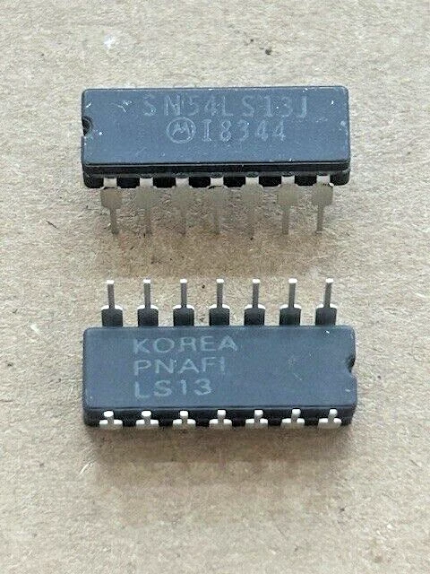 10 Stück Integrierte Schaltung SN54LS13J - Motorola - CDIP14 - Vintage - Bild 1 von 1