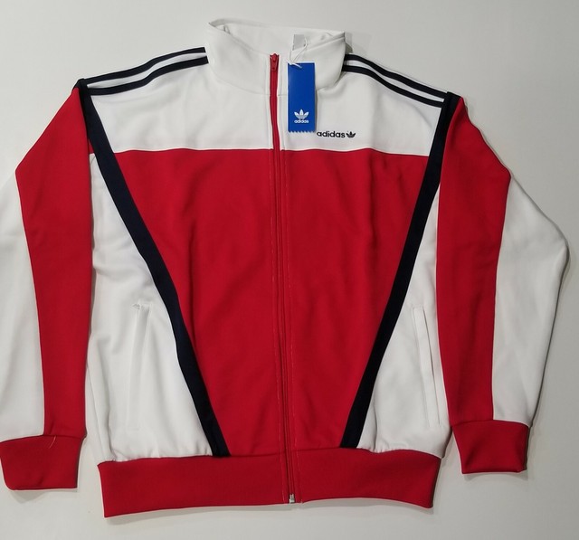 adidas red track jacket