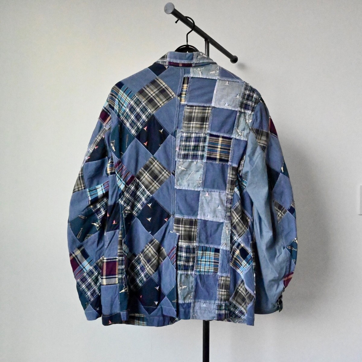 Engineered Garments x Beams Plus patchwork cotton blazer, made in