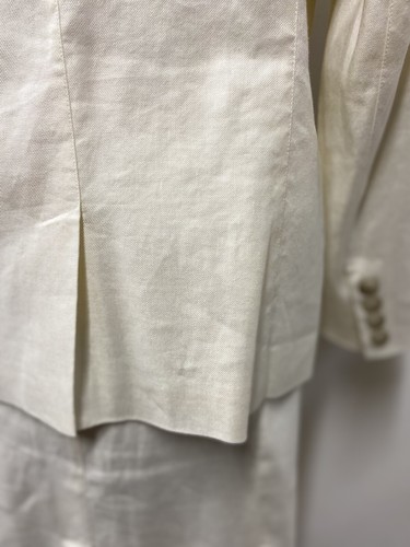 Talbots Skirt Suit Size Petite 14P Two Piece Set Linen Italian Fabric Pockets - Picture 12 of 14