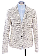 Graham And Spencer Blazer Ikat Print Black White Suit Jacket Anthropologie Small