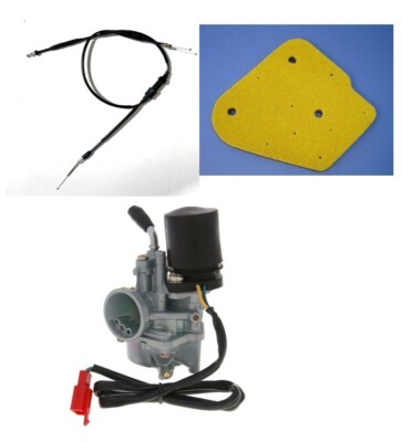 Vergaser + Gaszug + Luftschaumfilter Komplettset für Apache 100 Quad Cobra