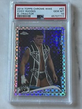 2014 WWE Topps Chrome Cody Rhodes #62 X-fractor!! Xfractor Psa 10 Pop 1