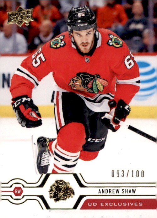 2019-20 Upper Deck Andrew Shaw Exclusives 093/100
