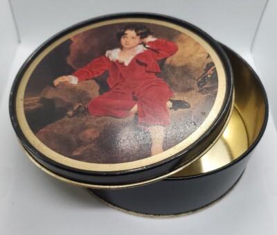 Vintage Round Tin Box The Red Boy | eBay