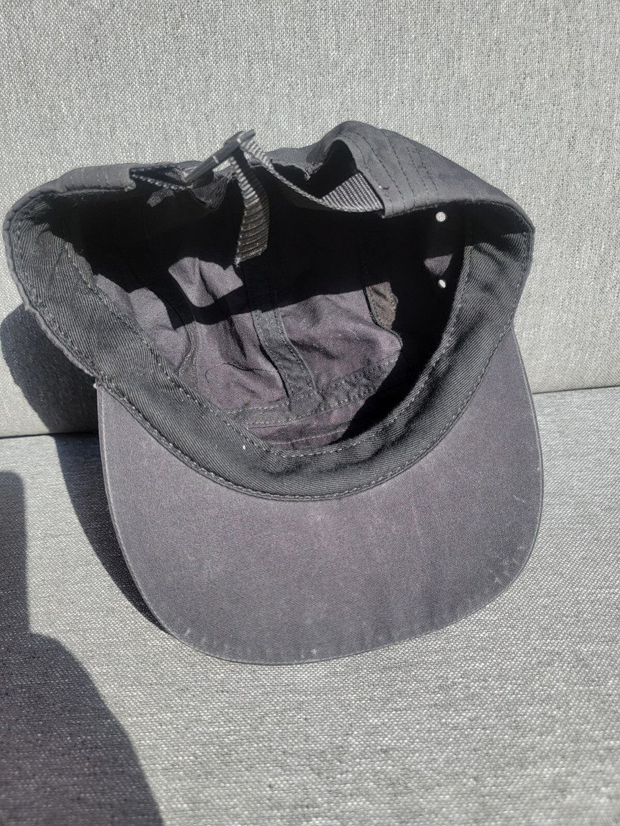 SUPREME New York Visor Print Camp Cap BLACK Hat Adjustable NEW! S