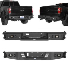 Textured Heavy Duty Steel Rear Bumper Wrear Steplight For 2006-2014 Ford F-150 Textured Heavy Duty Steel Rear Bumper Wrear Steplight For 2006-2014 Ford F-150