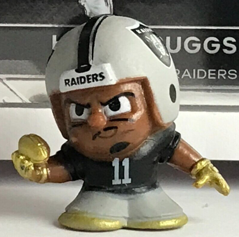 Henry Ruggs III NFL Teenymates 1" Figure and 2020 Prizm BLACK RC #PB-15. RAIDERS