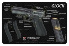 TekMat Handgun Cleaning Mat Glock Cut Away