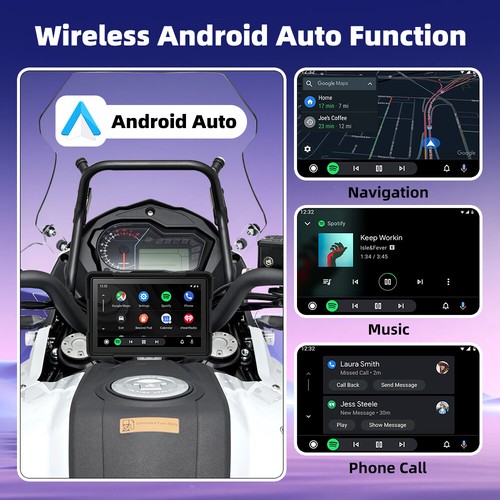 Universal Portable Linux Motorcycle Navigation 5"IPS Screen IP67 Carplay BT5.0 - Picture 5 of 22