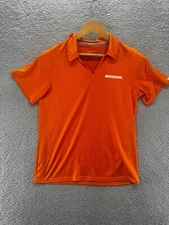 Whataburger Polo Shirt Adult Small Orange Employee Uniform Womens V Neck