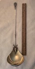 BUST HANDLE SAXON STAG coin silver SOUP LADLE by Gorham Gold Wash Bowl 13.5"
