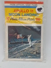 Vtg 12 Apollo 11 Color Pictures Nasa Films Photo Album Prints Moon Landing C