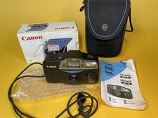 Canon Sure Shot Owl Date 35mm Film Camera AF Point Shoot w/ Box Manual Case