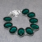 Faceted Apatite Oval Shape Gemstone Ethnic Women's Jewelry Handmade Necklace 18"