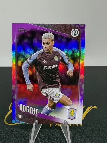 2025-26 Topps Uefa Club Competitions - Morgan Rogers #197 Purple Easter Foil