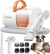 Dog Grooming Vacuum - 15000Pa Suction, Captures 99 Pet Hair to Reduce Shedding,
