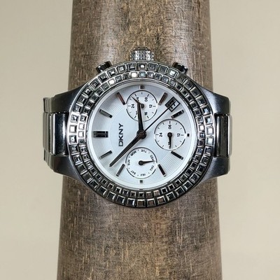 DKNY Chambers Women NY-2258 Dress Day Date Silver Tone  display picture 1