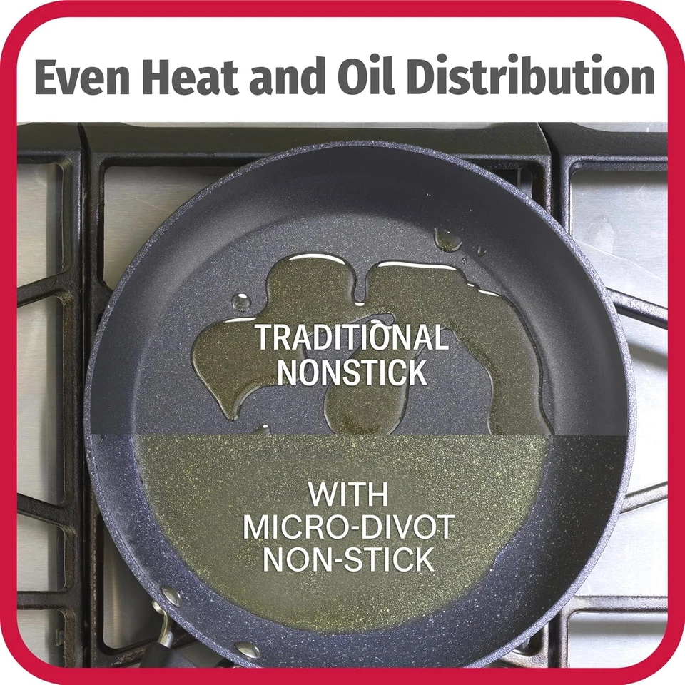 GoodCook 12-Piece Micro-Divot Nonstick Aluminum Cookware Set Assorted, Black - Image 4 of 4