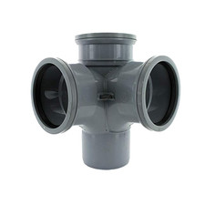 110mm Soil Pipe Fittings Hunter Grey UPVC Plumbing Drainage Connectors Bends