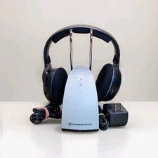 Sennheiser HDR120 Wireless TV Stereo Headphones AND TR120 Charging Stand-NNB