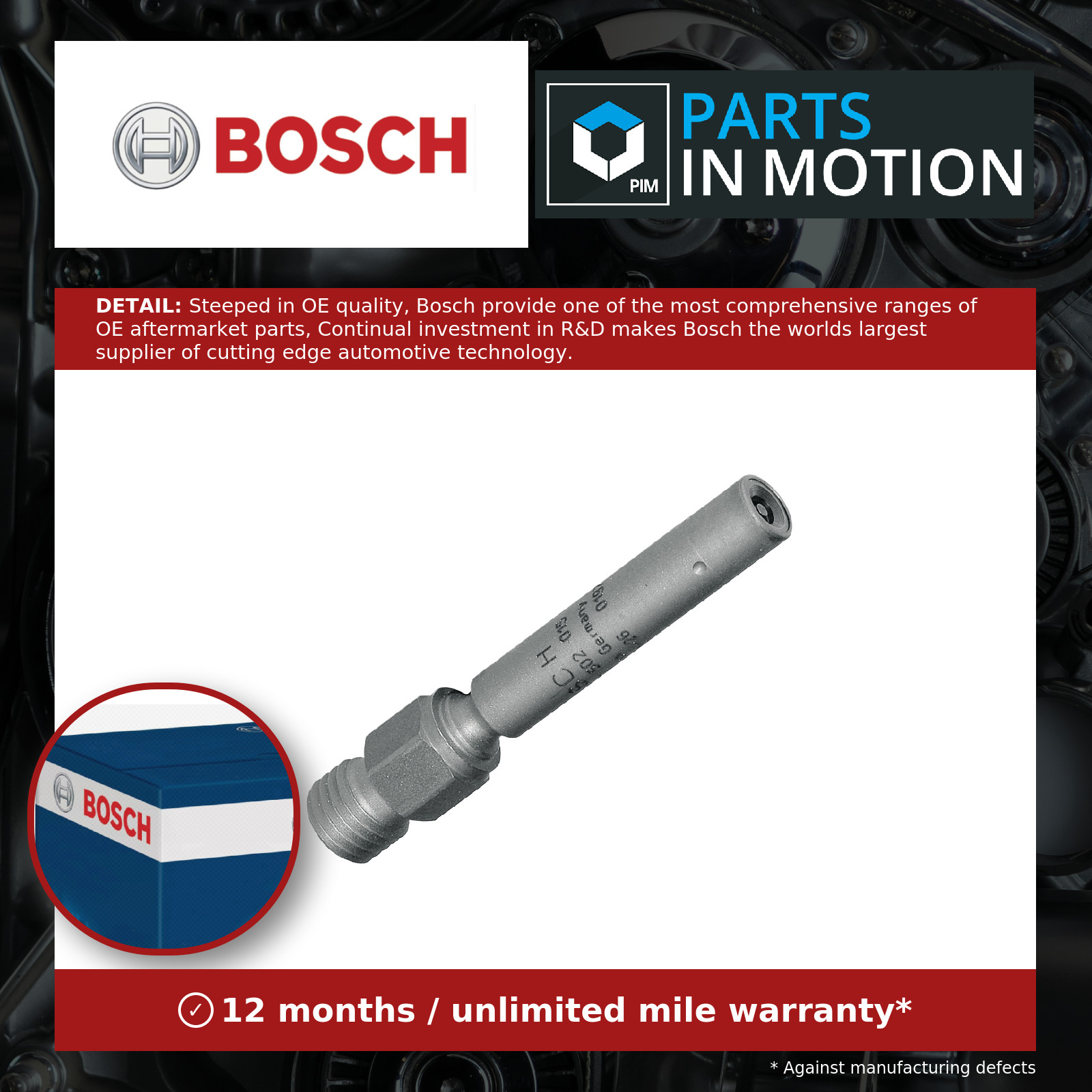Petrol Fuel Injector fits VW GOLF Mk1 1.8 82 to 83 DX Nozzle Valve Genuine Bosch