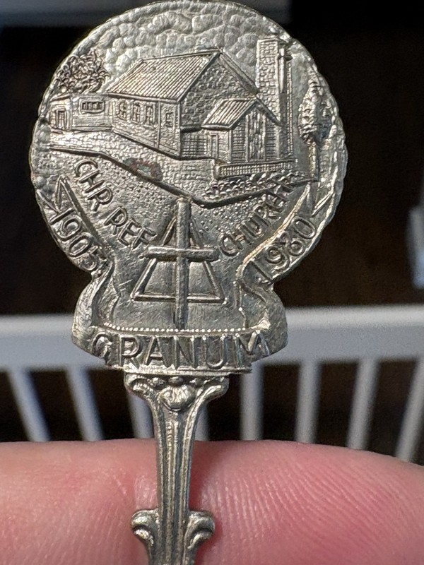 4 Decorative Spoons Made In Holland Silver Plated Antique With Elaborate Pattern