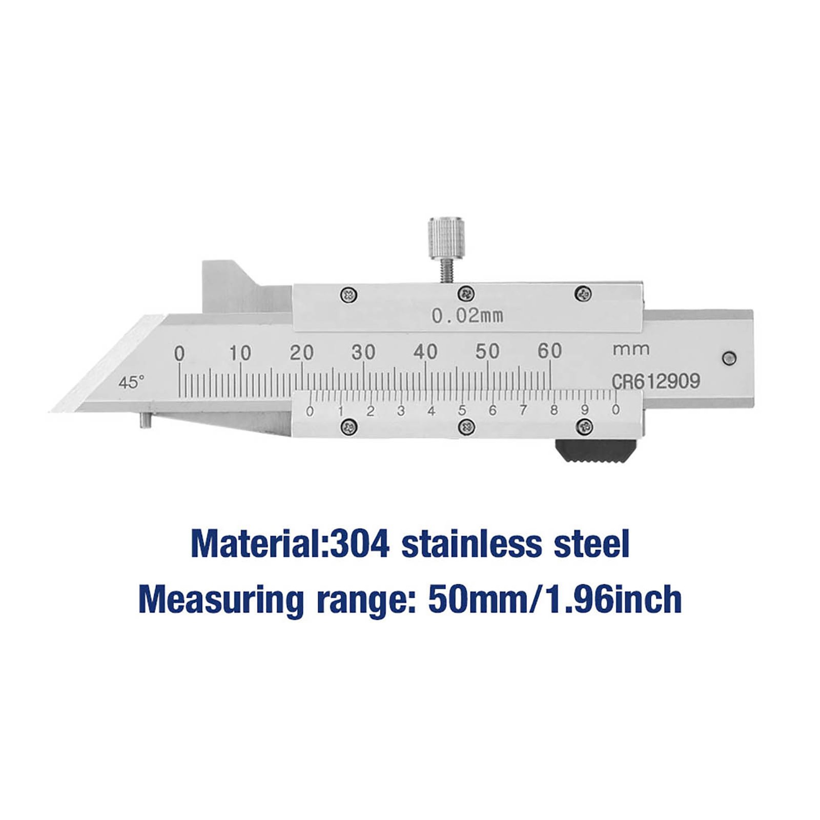 Chamfer Gage Ruler Tool For Measuring Chamfer Size Stainless Steel