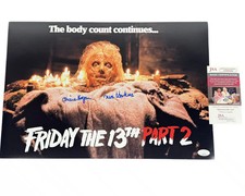 Connie Hogan signed 12x18 Poster Mrs. Voorhees Friday the JSA Authentication