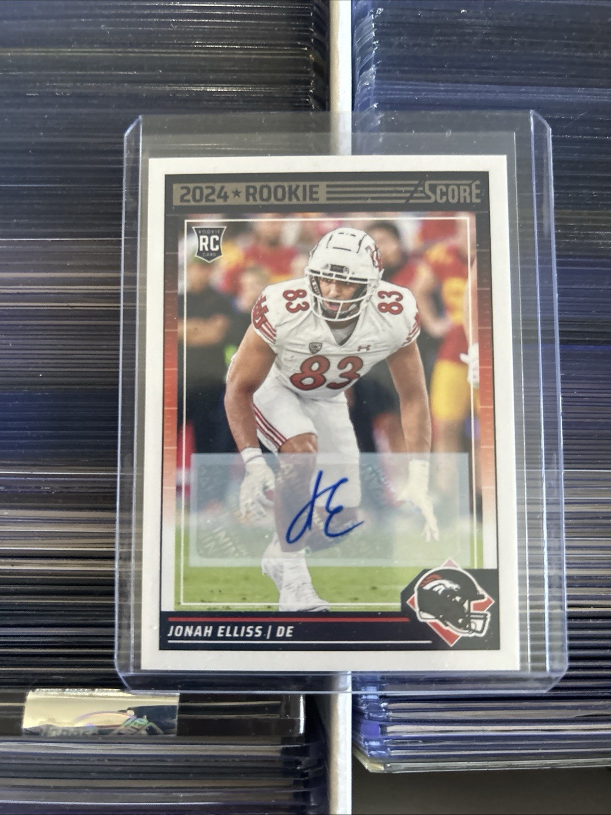 Jonah Elliss Panini Score #371 Signature