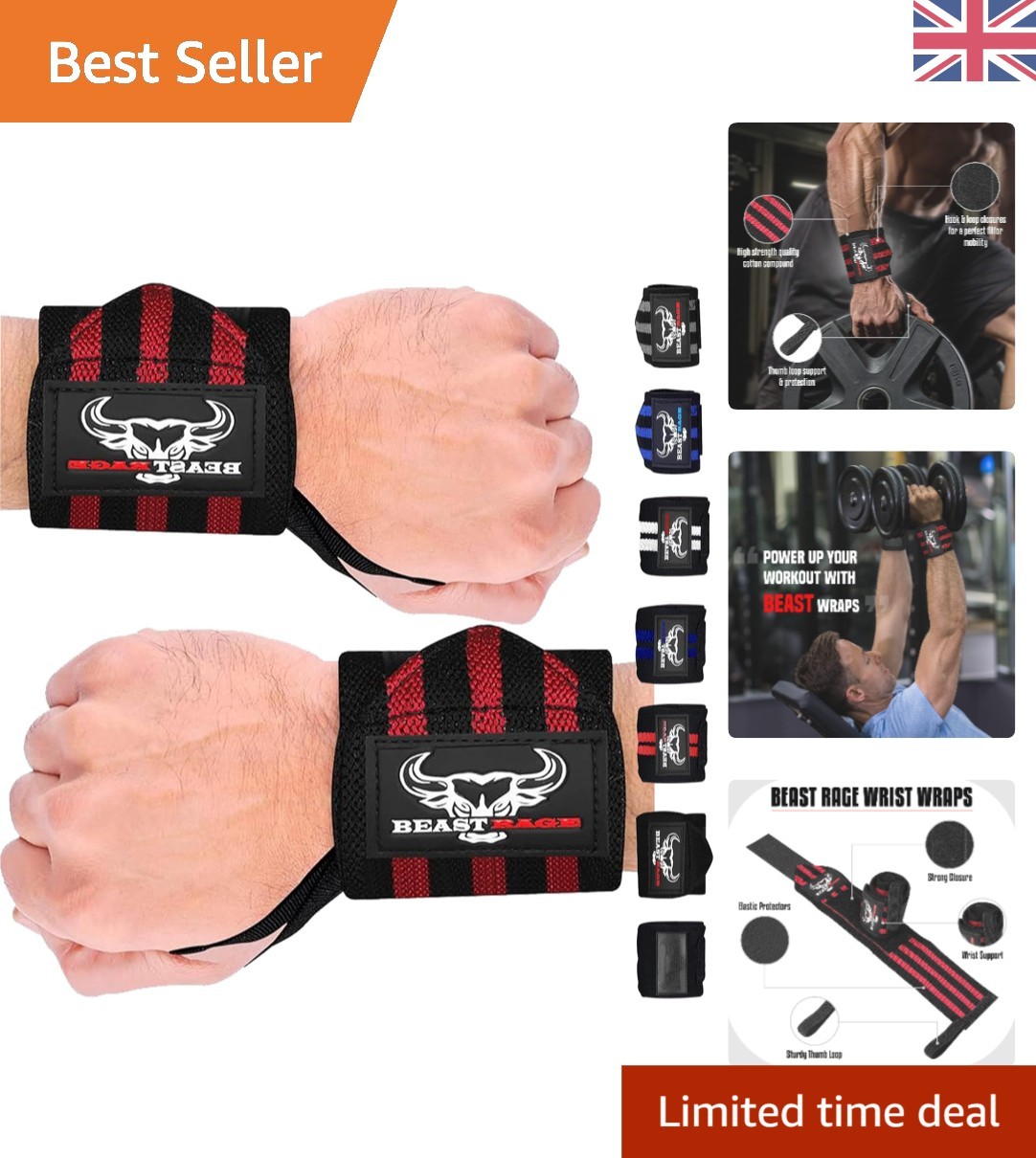 Heavy Duty 18 Inch Wrist Wraps for Gym - Optimal Stability & Injury Prevention