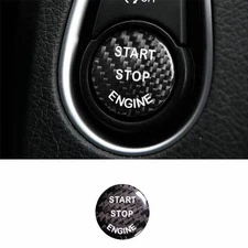 For BMW X3 G01 X4 2018-2021 Real Carbon Fiber One-Button Start Switch Cover Trim