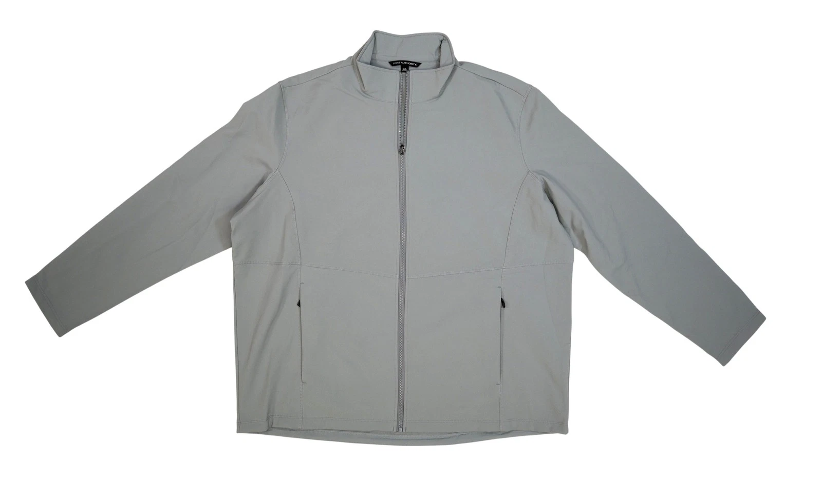 Port Authority Jacket Mens 3XL Gray Softshell Full Zip Lined Outdoor Windbreaker