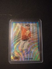 2021 Leaf Metal Draft - 1990 Leaf Autographs Zac Veen Blue Wave /20 prospect