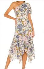 NWT ASTR the Label XS ASTR Santorini One Shoulder Dress Floral 122569