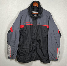 Columbia Interchange Ski Jacket Black Red Grey Mens Size XL Pre Owned