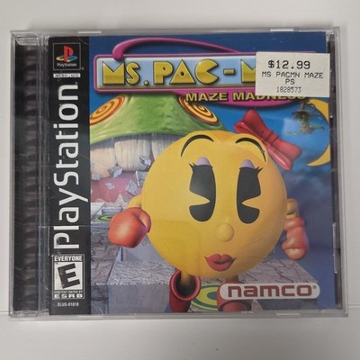 Namco Ms. Pac-Man Maze Madness PlayStation 1 Action Game E NTSC-U/C Manual