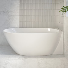Freestanding Single Ended Right Hand Corner Bath 1650 x 740mm - Lisb LIS1650SBRH