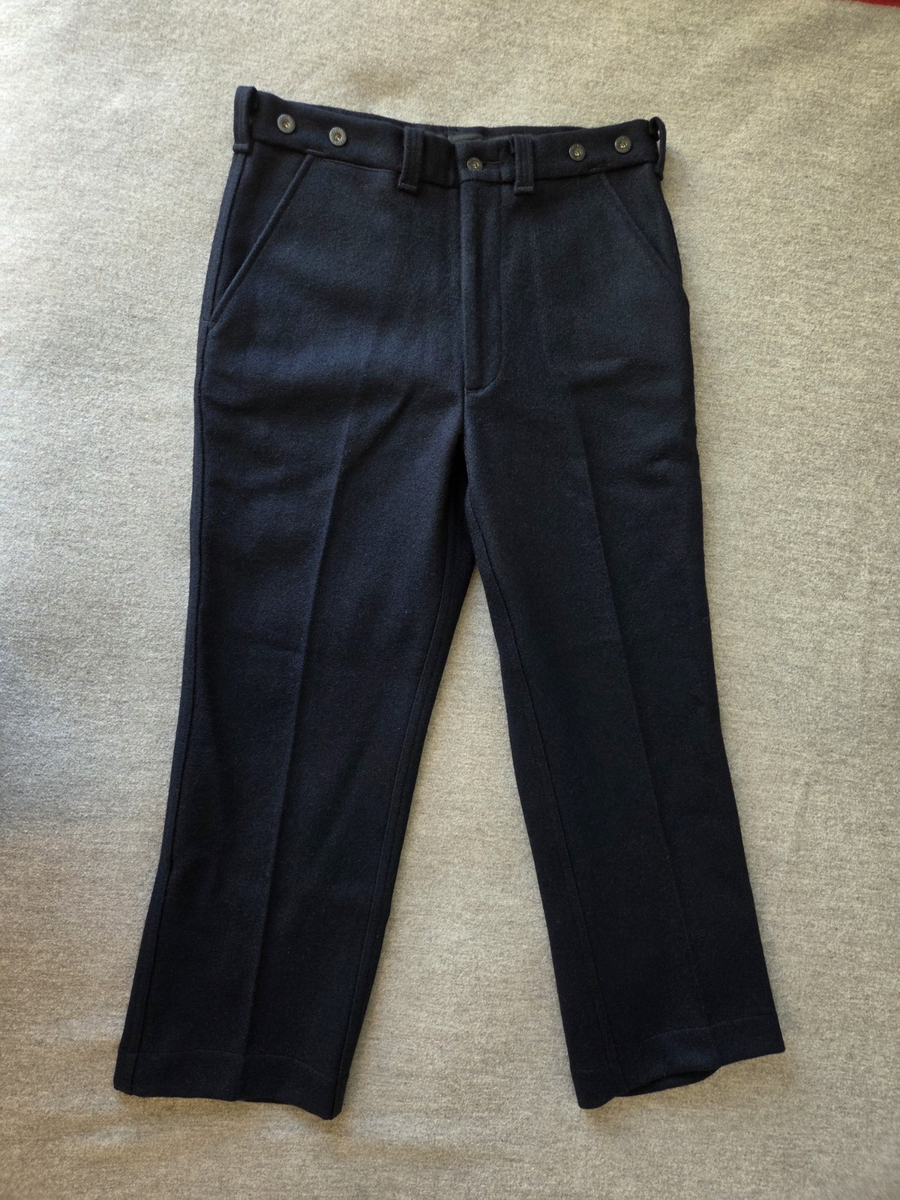 Filson Mackinaw Wool Pants | 34 x 27.5 | Black | 20-oz. Wool | USA