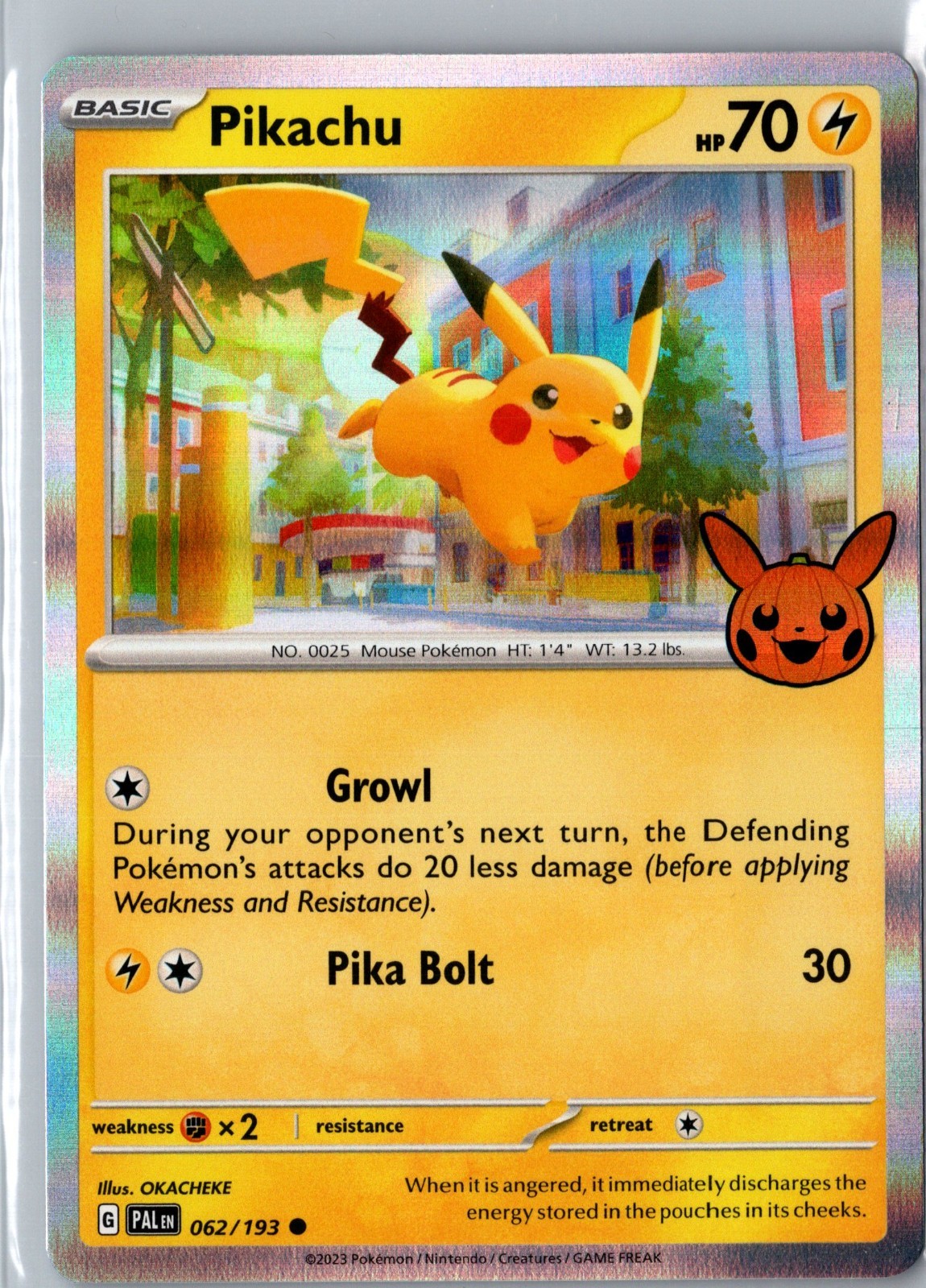 Pikachu 62/193 2023 Trick or Trade Holo Common NM