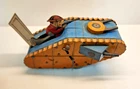 Vintage Marx Tin Wind-up Doughboy Tank with Popout Gunner.  Works.