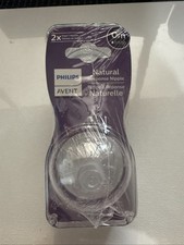 Philips Avent Bottle Nipple 0M Set of 2 Natural Response Flow