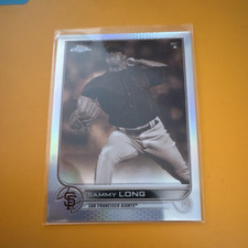 Topps 2022 Chrome Sammy Long San Francisco Giants #59 Rookie Baseball Card. rookie card picture
