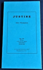 Alice Thompson / JUSTINE Uncorrected Proof 1st 1998