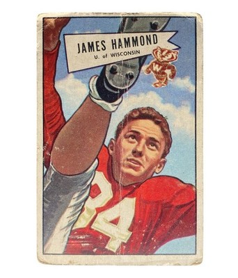 1952 Bowman # 69 James Hammond LOW GRADE POOR