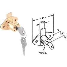 Defender Security Drawer Cabinet Lock - Keyed Different U 9947 Pack of 6