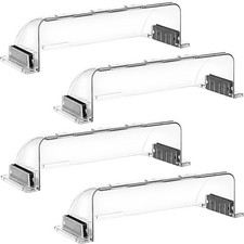 4 Pack Transparent Adjustable Air Deflector for Vents, Sidewalls