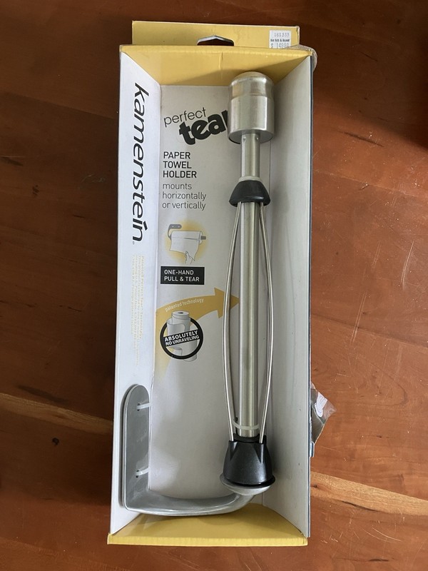 KAMENNSTEIN PERFECT TEAR WALL MOUNT PAPER TOWEL HOLDER STAINLESS STEEL